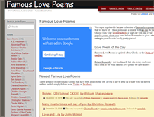 Tablet Screenshot of famous-love-poems.com